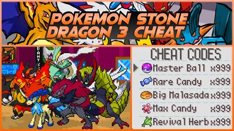 cheats para pokemon stone dragon